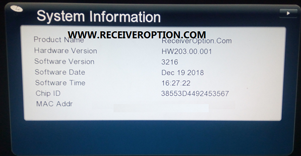 latest starsat gx6605s firmware HW203.00.001