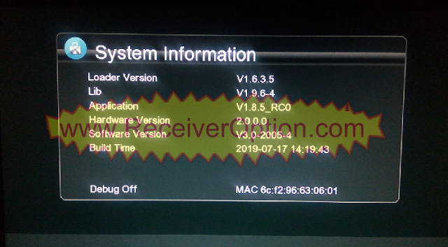 Gx6605s 5815 V4.1 Type HD Receiver  New update Software